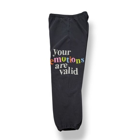 The Mayfair Group Your Emotions Are Valid Sweatshirt and Sweatpants Set in Gray - Picture 9 of 16